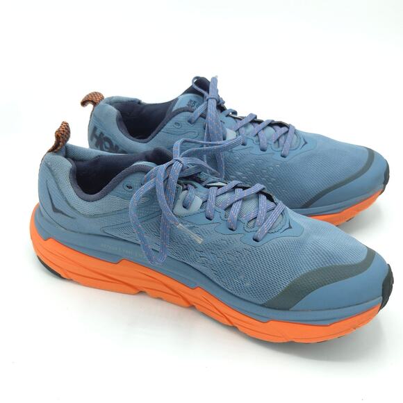 Hoka One One Challenger ATR 6 Men\'s Size 9.5 Blue Orange Sneakers